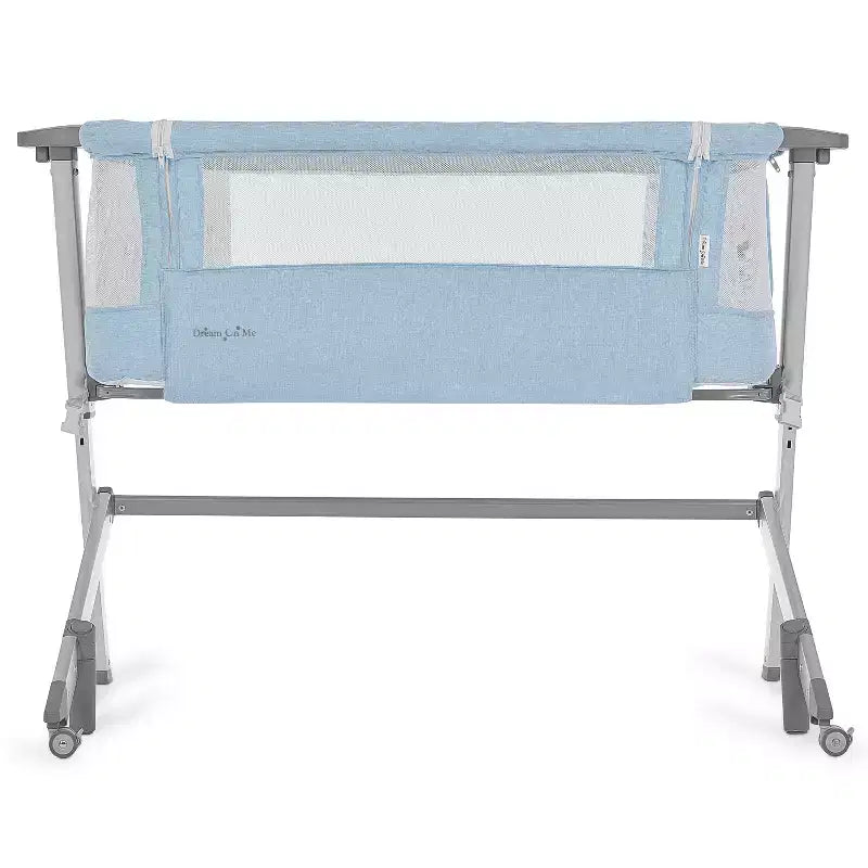 Culla e Lettino da Co-Sleeping Skylar - Blu: Altezza Regolabile, Pieghevole per un Facile Trasporto, Struttura in Metallo