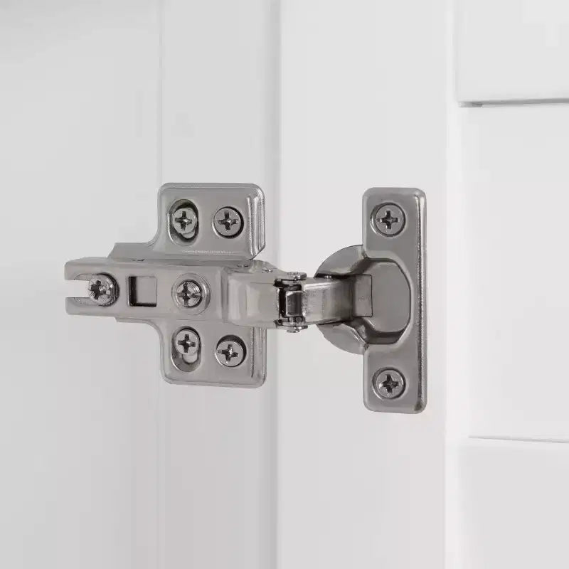 Mobile Contenitore e Organizzatore a Due Ante Brookfield per Bagno e Lavanderia con Ripiani Regolabili - Bianco