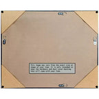 Specchio da parete stretto nero Avon, 40" x 29", senza smussature