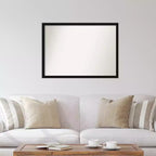 Specchio da parete stretto nero Avon, 40" x 29", senza smussature