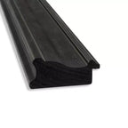 Specchio a figura intera stretto da porta non smussato, nero, motivo relitto, 45,7 x 132 cm