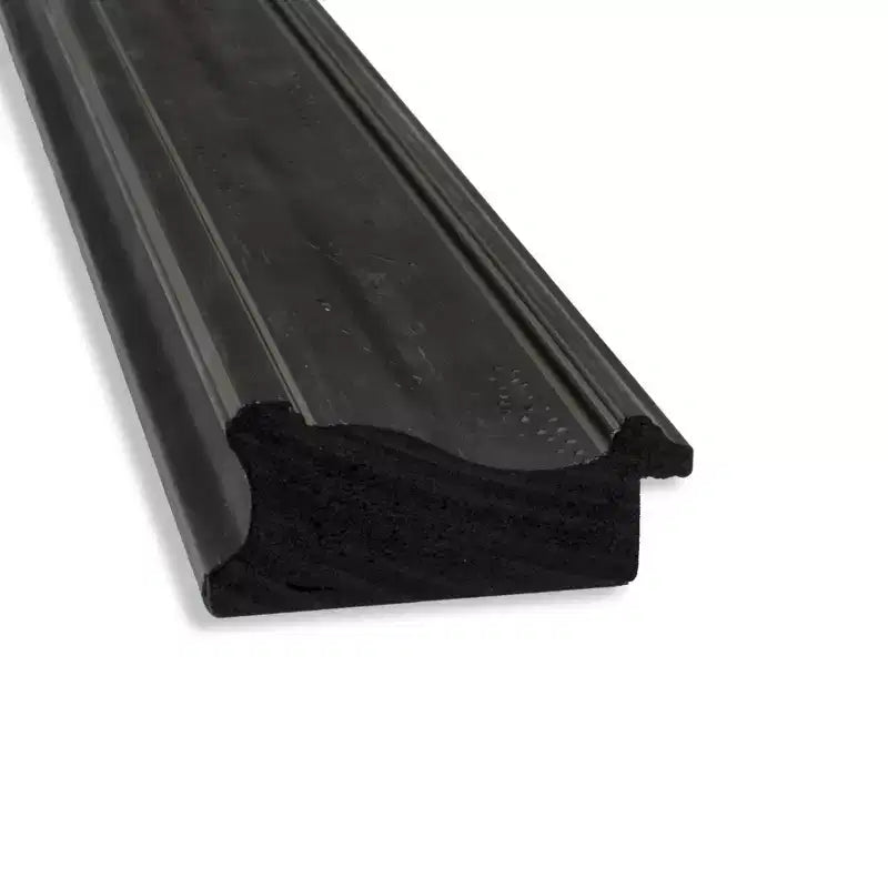 Specchio a figura intera stretto da porta non smussato, nero, motivo relitto, 45,7 x 132 cm