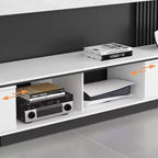 Mobile TV Moderno Allungabile Design Minimalista per Centro Intrattenimento Soggiorno