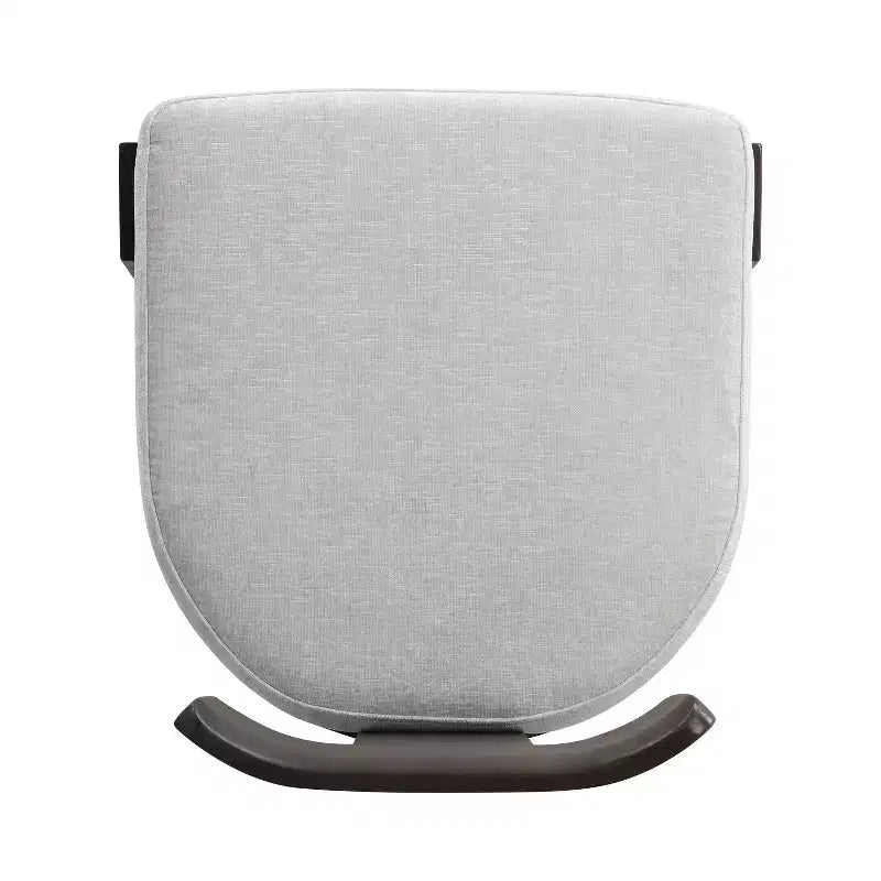 Sedie da pranzo Gaynor in ciniglia imbottite in legno di gomma stile Mid-Century Modern (set da 2)