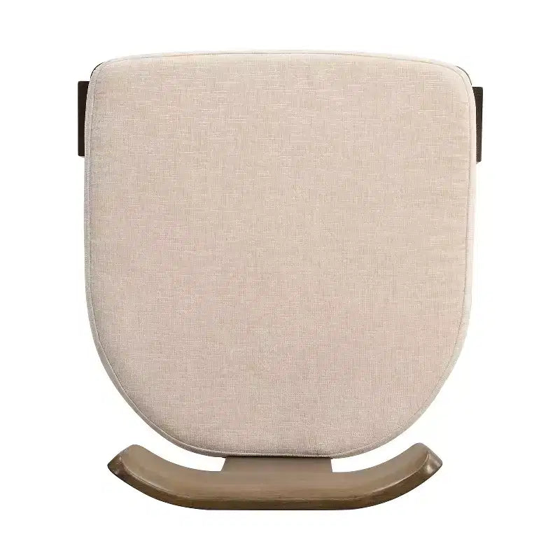 Sedie da pranzo Gaynor in ciniglia imbottite in legno di gomma stile Mid-Century Modern (set da 2)