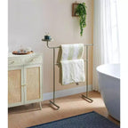 Poltrona reclinabile a dondolo girevole con funzione riscaldante e massaggiante - Recliner a dondolo a 360° con portabicchieri e tasca laterale - Divano singolo ergonomico, blu