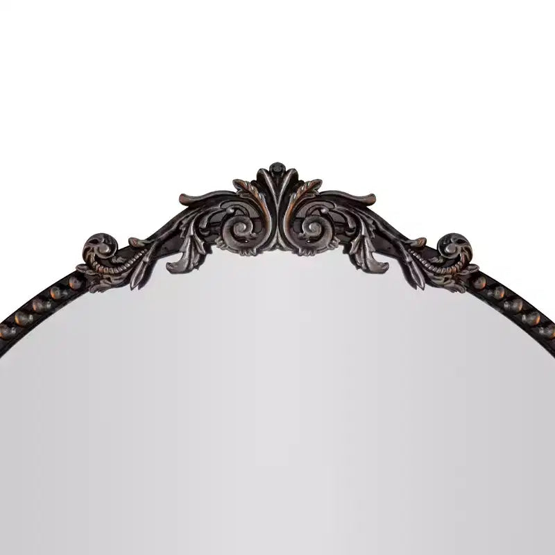 Specchio rotondo in metallo decorativo