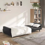Divano letto a 2 posti in velluto grigio scuro - Divanetto/Letto singolo convertibile con struttura in legno per soggiorno, studio, ufficio domestico