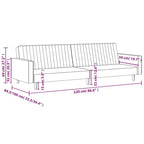 Divano letto a 2 posti in velluto grigio scuro - Divanetto/Letto singolo convertibile con struttura in legno per soggiorno, studio, ufficio domestico