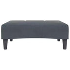 Divano Letto Velluto Grigio Scuro, Legno, Plastica Convertibile Standard