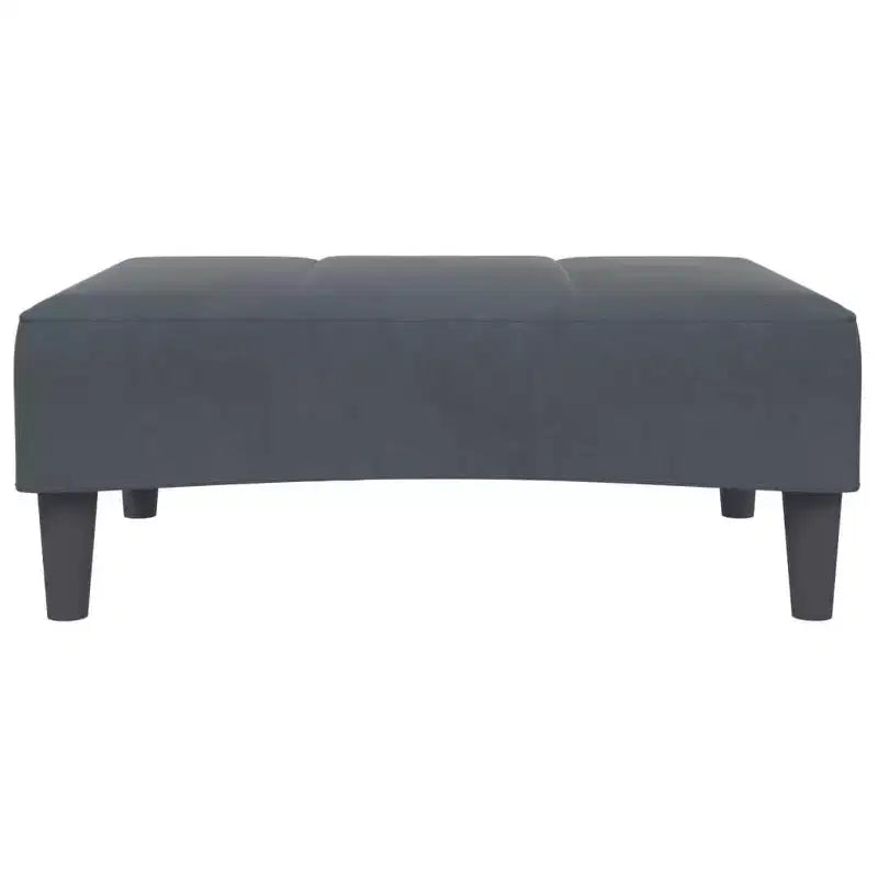 Divano Letto Velluto Grigio Scuro, Legno, Plastica Convertibile Standard