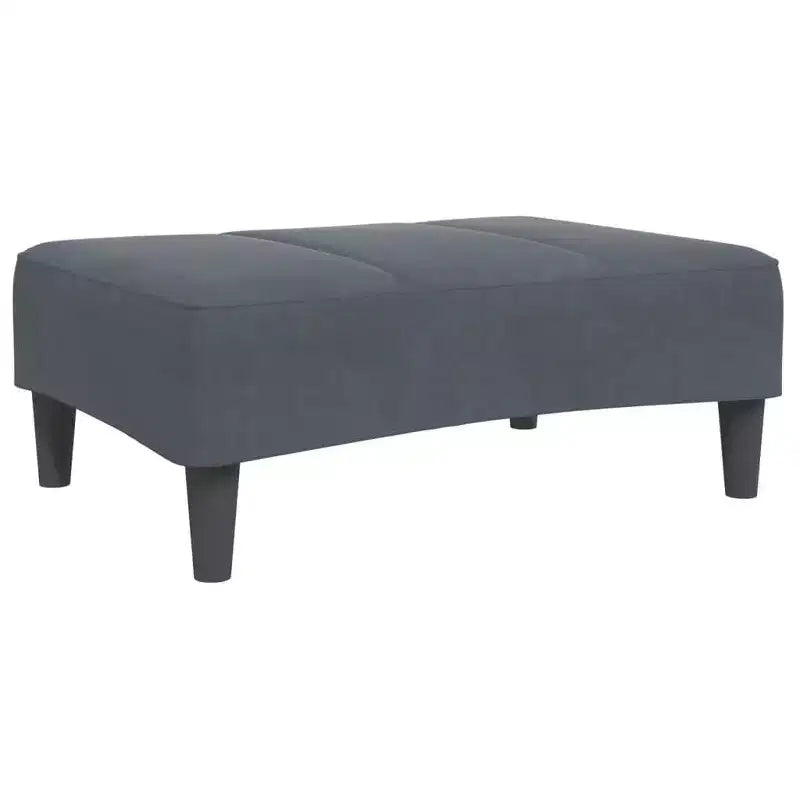 Divano Letto Velluto Grigio Scuro, Legno, Plastica Convertibile Standard