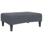 Divano Letto Velluto Grigio Scuro, Legno, Plastica Convertibile Standard