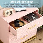 Cassettiera per camera da letto con 3 cassetti, cassettiera moderna, con cassetti ampi e maniglie in metallo, cassettiera in legno