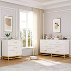 Cassettiera per camera da letto con 3 cassetti, cassettiera moderna, con cassetti ampi e maniglie in metallo, cassettiera in legno