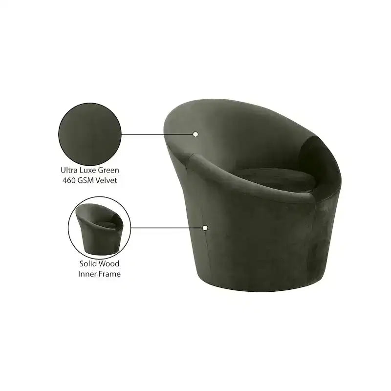 Poltrona Tristan in velluto