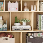 41 Organizer per giocattoli, Libreria e scaffale in legno a 9 cubi per bambini, Robusto armadietto per giocattoli per sala giochi, cameretta, stanza dei bambini