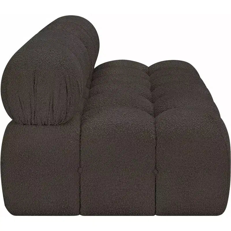 Divano modulare in tessuto bouclé Ames