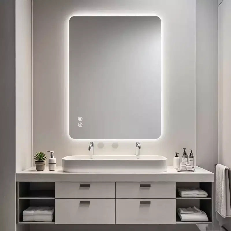 Specchio da Bagno Rettangolare Retroilluminato 24 x 36
