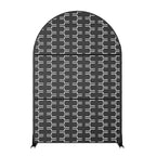 Divisorio Pieghevole Brick 01 Nero Arco Lamiera Zincata 72x47x16in Set da 3 Pezzi