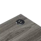 Tavolino laterale Belmont con stazione di ricarica e ripiano, due porte USB, tavolino accentato con elegante struttura incrociata per l'arredamento della camera da letto