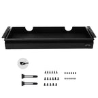 VEVOR 26 Wide Under Desk Drawer Slide Out, Under Desk Mounted Pull-out Drawer Attachment, Hidden Desktop Storage Organizer, 29x9x4 in, Black