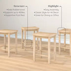 Sgabello altezza bancone, (60 cm) - Confezione da 4