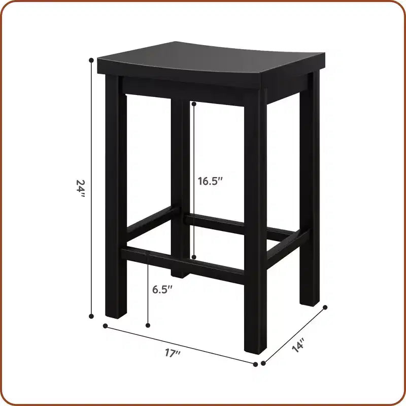 Sgabello altezza bancone, (60 cm) - Confezione da 4