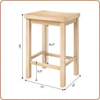 Sgabello altezza bancone, (60 cm) - Confezione da 4