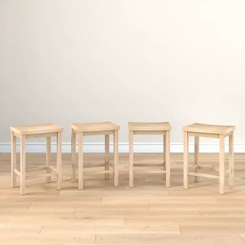 Sgabello altezza bancone, (60 cm) - Confezione da 4