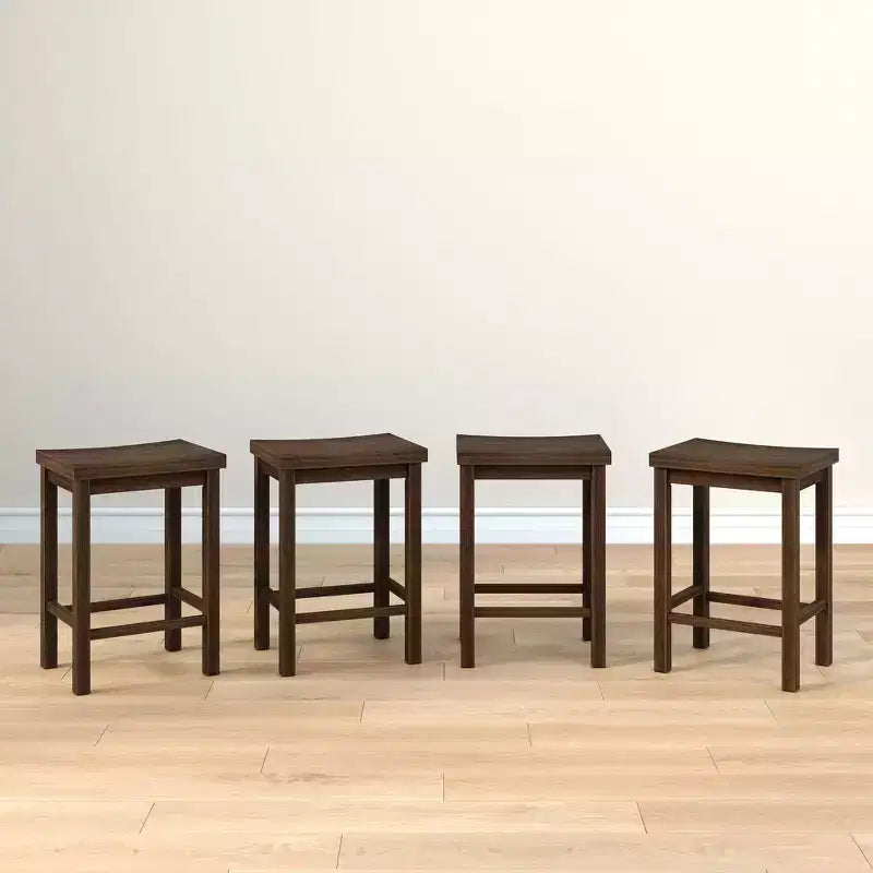 Sgabello altezza bancone, (60 cm) - Confezione da 4