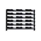 HOMLUX Modern 18 Bottle Metal Wall Mounted Wine Rack Drinks Storage Organizer for Home Bar, Kitchen