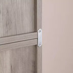 Scaffale regolabile a 7 ripiani con armadietti superiori e inferiori staccabili, design a bordo ondulato, per soggiorno o ufficio domestico