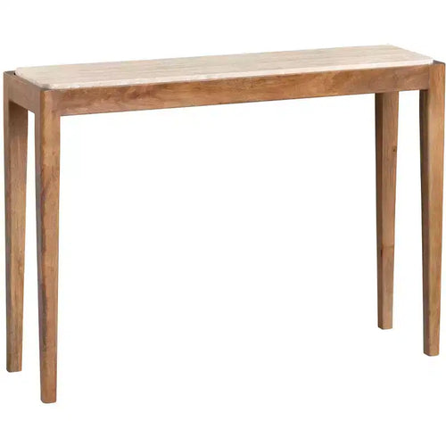 Crestview Collection 42 in. Brown Travertine Accent_Console_Sofa Table