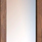 Specchio da Comò Royal Hampton, Cornice Rettangolare, Legno di Pino Brasiliano Mogano