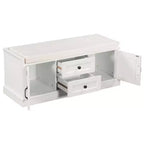 Panca Contenitore in Legno, Panca Contenitore da Ingresso con Cassetti e Ante, Panca Portascarpe da Foyer con Cuscino Rimovibile per Ingresso, Camera da Letto, Soggiorno