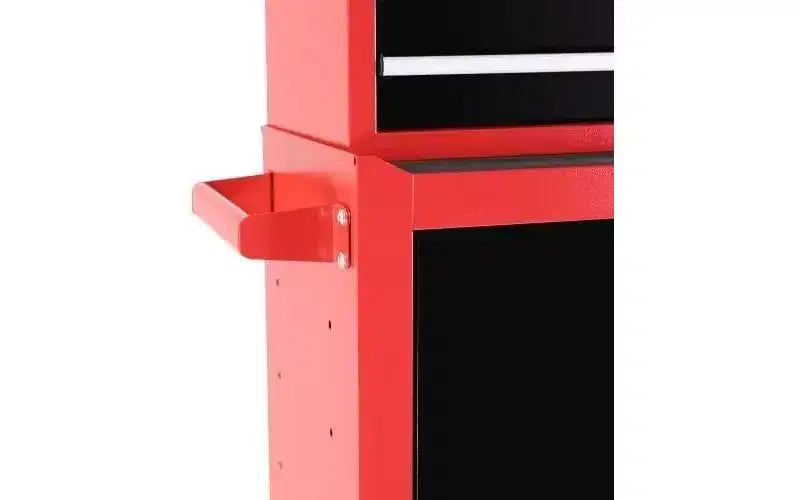 Cassettiera Portautensili a 3 Cassetti con Ruote - Ruote Bloccabili, Ampio Spazio di Archiviazione e Ripiani Regolabili, per Garage/Magazzino/Officina
