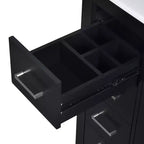 Mobile bagno 76 cm con lavabo, Mobiletto bagno con cassetti, Mobiletto bagno con lavabo singolo e ante con chiusura ammortizzata