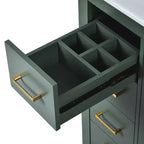 Mobile bagno 76 cm con lavabo, Mobiletto bagno con cassetti, Mobiletto bagno con lavabo singolo e ante con chiusura ammortizzata