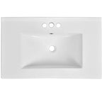 Mobile bagno 76 cm con lavabo, Mobiletto bagno con cassetti, Mobiletto bagno con lavabo singolo e ante con chiusura ammortizzata