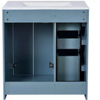 Mobile bagno 76 cm con lavabo, Mobiletto bagno con cassetti, Mobiletto bagno con lavabo singolo e ante con chiusura ammortizzata