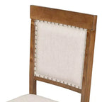 Set Tavolo da Pranzo per 4 Persone in Stile Rustico, Tavolo da Pranzo Rotondo Allungabile in Legno e 4 Sedie Imbottite, Set da Pranzo Retrò per Cucina