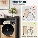 Scarpiera con 4 Ante a Ribalta, Organizer Scarpiera Sottile Scanalata con Piedini, Mobile Contenitore per Scarpe Sottile Nascosto Freestanding per Ingresso