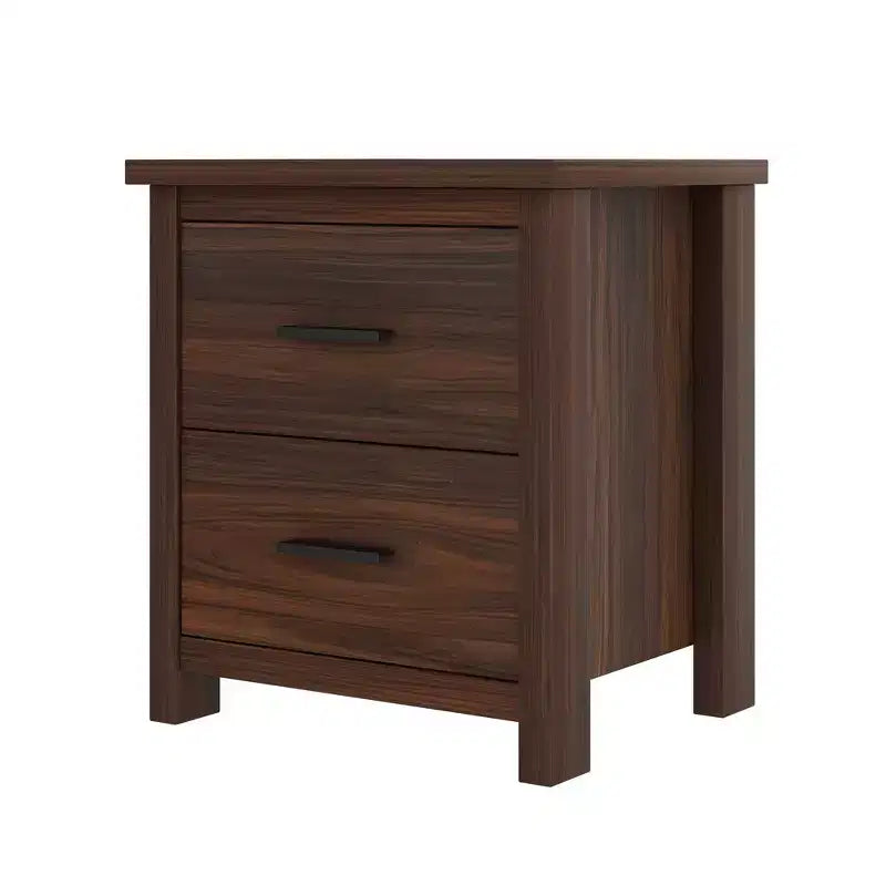 Set 4 pezzi per camera da letto, letto matrimoniale con testiera contenitore, 2 comodini e 1 cassettiera