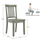 Sedie da pranzo Lexington Mission Back in legno (set di 2)