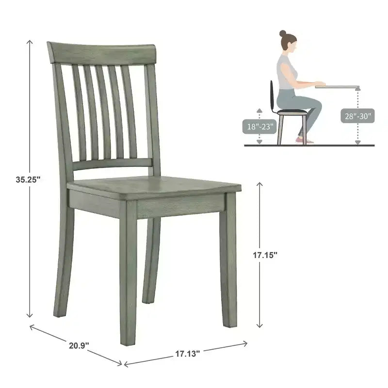 Sedie da pranzo Lexington Mission Back in legno (set di 2)