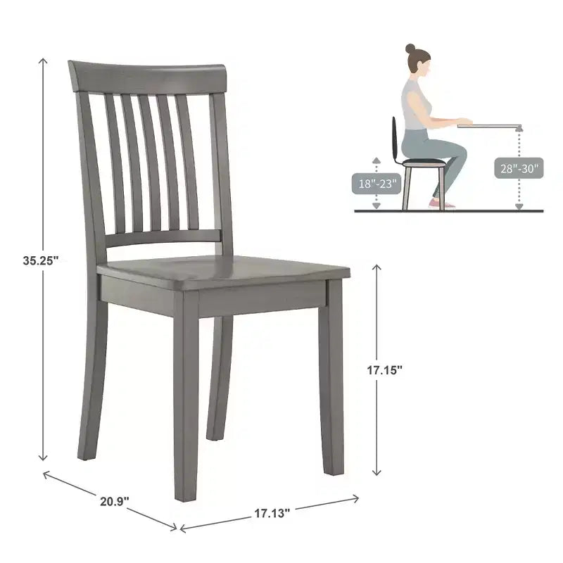 Sedie da pranzo Lexington Mission Back in legno (set di 2)
