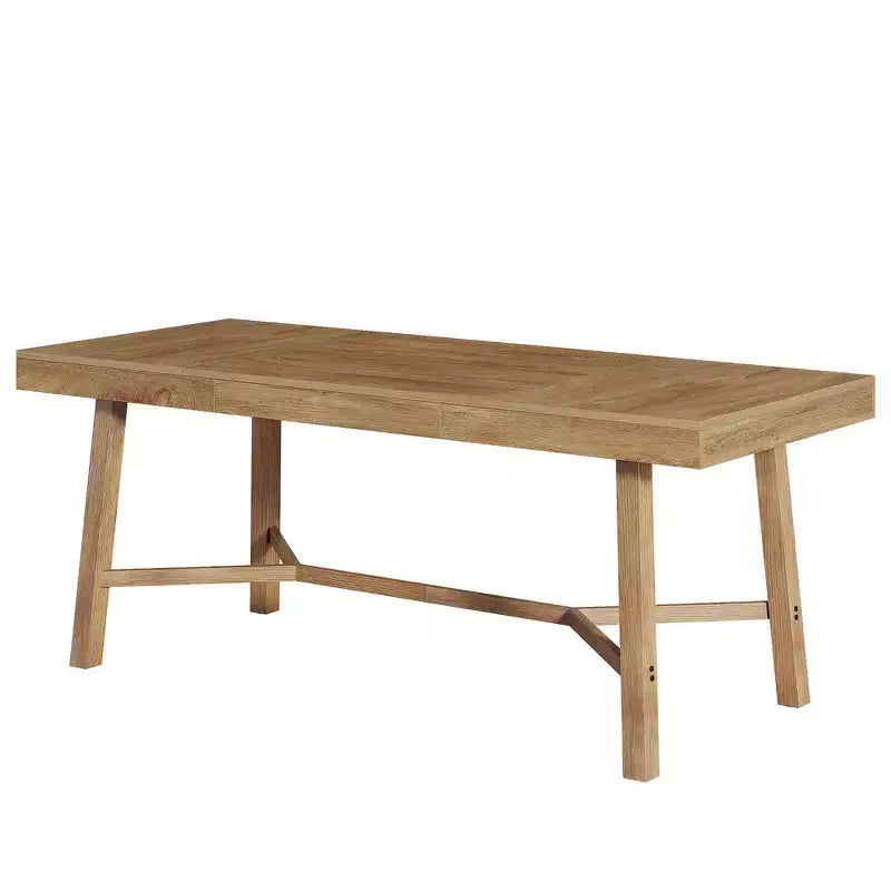 Tavolo da pranzo rustico da 70,9" per fattoria, tavolo da cucina per 6-8 persone, tavolo in MDF con capacità di 300 libbre, multifunzionale per uso domestico, ufficio e conferenze