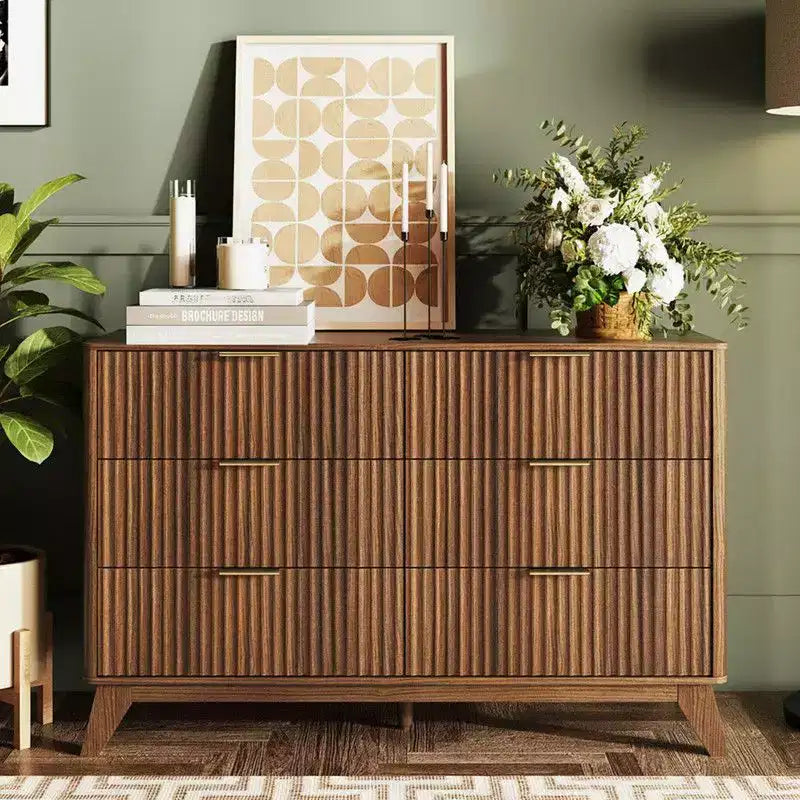 Cassettiera doppia con 6 cassetti da 120 cm