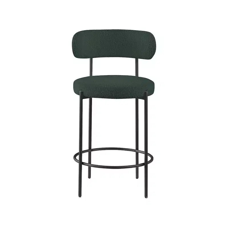 Sgabello Beacon in tessuto bouclé, set da 2
